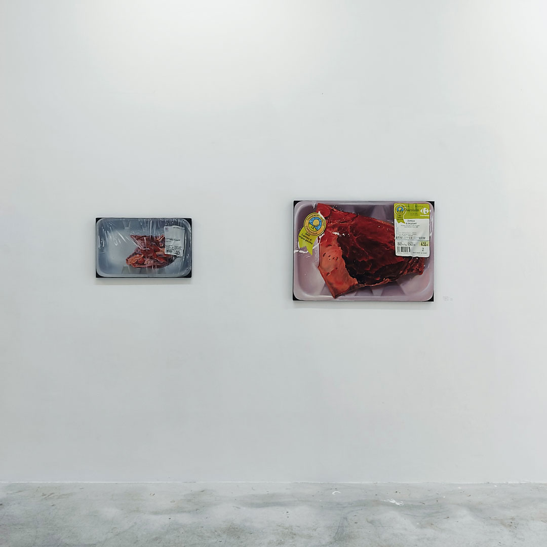 Aranthell, 0,258 kg et 0,522 kg, Huiles sur toile, 2019. Tenderfluid #1 _ Honky Tonk Fields _ Comissaires d'exposition : Collectif Enoki + Pascal Mouisset_ EXPOSITION : 6 – 18 JUILLET 2021 _ ESPACE VOLTAIRE : 75011 Paris _ avec le soutien de Plateau Urbain et de la DRAC Île-de-France dans le cadre l’Été Culturel. #tenderfluid #honkytonkfields